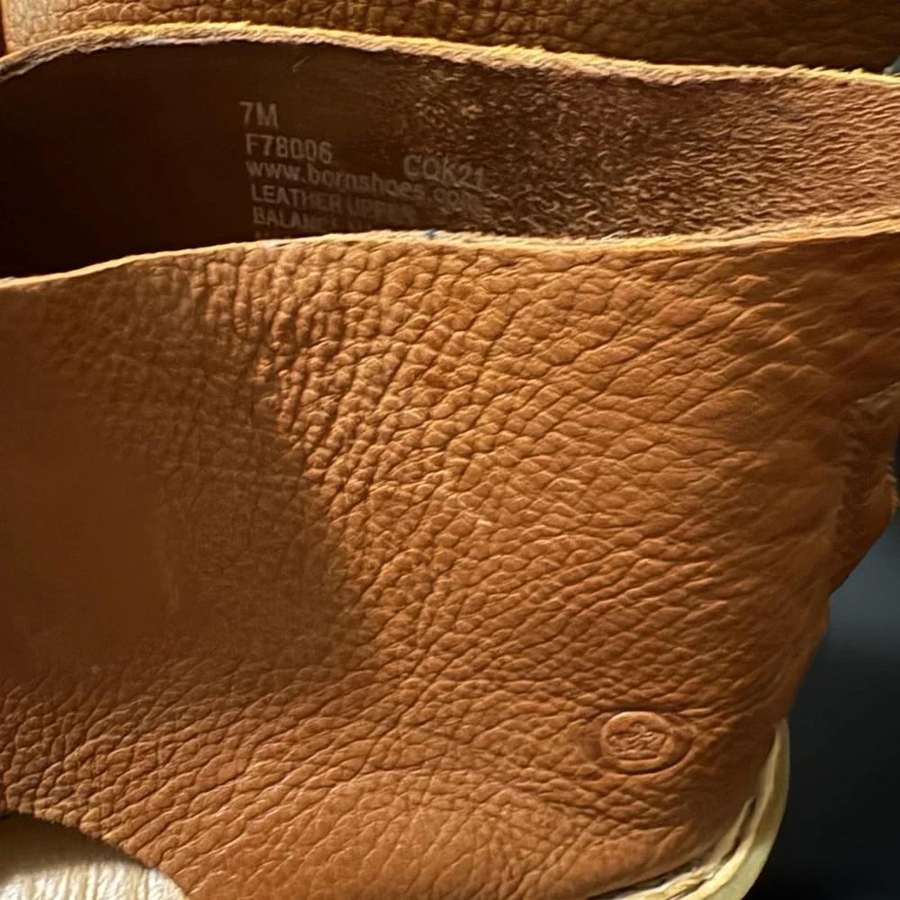 Born Tan Leather Women's Sandals - Picture 5 of 6
